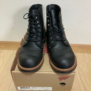 [ beautiful goods ]RED WING Red Wing 8084 iron Ranger black Harness cap dotu boots black size US9.5D 27.5cm 22 year made 