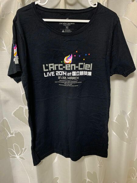 L'Arc〜en〜Ciel(ラルクアンシエル)グッズTシャツ Tシャツ 半袖Tシャツ ブラック 黒 バンドT バンT