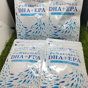 お魚カルシウム＆DHA＋EPA12ヶ月分（3ヶ月分90粒×4袋）