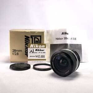 Nikon Ai NIKKOR 28mm F2.8S ニコン Ai-S 並品 24E ヱOA4e