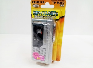 下松)【長期保管品/未使用】 AIWA アイワ マイクロカセットレコーダー テープレコーダー TP-M350 録音 再生 ◆N2405060 ME15A