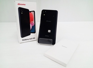 下松)【極美品】 docomo Galaxy ギャラクシー A23 5G SC-56C ブラック スマホ スマートフォン 携帯 SIMなし ◆N2405118 ME30A