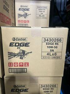 全国送料無料！！カストロール EDGE RS 10w-50 4Lワンケース 6缶入り 全合成油 ターボ チタニウム エッジ