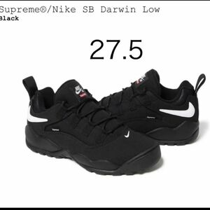 Supreme × Nike SB Darwin Low Black 27.5センチ