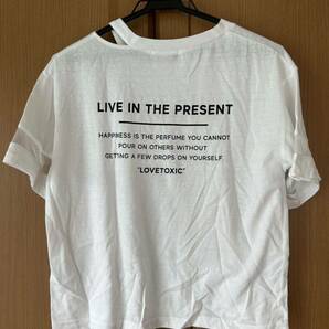 ラブトキシック Lovetoxic Tシャツ 半袖 M 150 ホワイト クルーネックの画像2