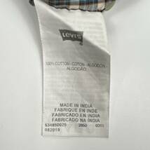 XL Levi's リーバイス チェックシャツ グリーン系 半袖 リユース ultramto sh0600_画像6