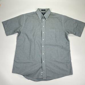17 STAFFORD ボタンダウンシャツ チェック ブルー系 半袖 リユース ultramto sh0601