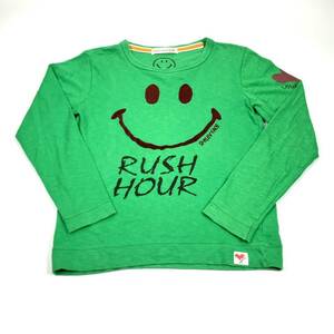 L RUSH HOUR Tシャツ 丸首 グリーン 長袖 リユース ultralto ts2348