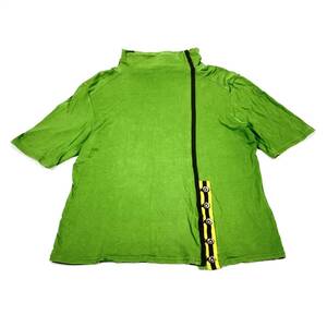 40 TRUNK コシノヒロコ Tシャツ カットソー モックネック グリーン 五分丈 リユース ultralto ts2414