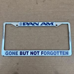  that time thing bread american license frame US size USDM Hawaii North America PAN AM GONE BUT NOT FORGOTTEN