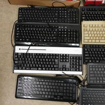 1円スタート キーボード まとめ売り 大量 ジャンク Microsoft KU-0462 Logicool mk710t Zboard BASE PS-/2 001 acer GTUNE GALERIA Apple_画像2