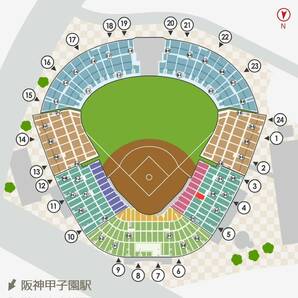 阪神甲子園球場 阪神タイガース VS 巨人の画像2