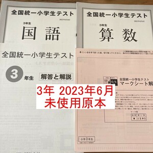 未使用 四谷大塚 3年生 全国統一小学生テスト 2023年6月 小3 マークシート 解答用紙