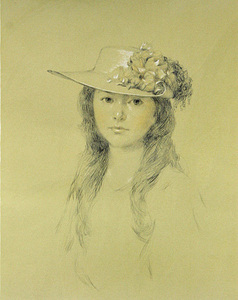# Nakayama ..[ flower decoration. hat ] girl reel *ko Anne handling .1981 year lithograph autograph autograph edition equipped 