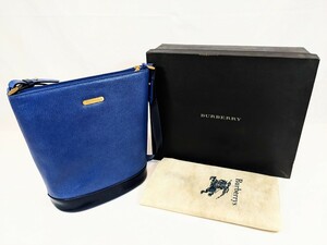  сумка на плечо ручная сумочка BURBERRY Burberry синий голубой ковш 