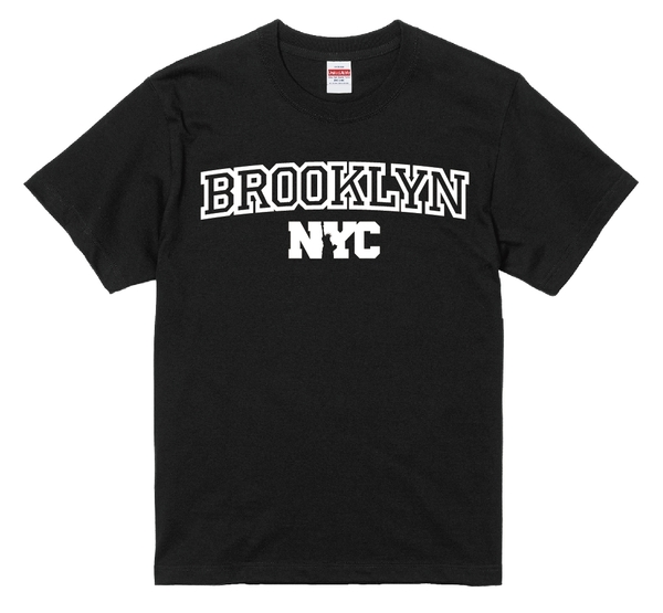 BROOKLYN Tシャツ XLサイズ　ブラック×ホワイト