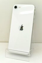白ロム SIMフリー au SIMロック解除済 Apple iPhoneSE(第2世代) 128GB iOS17.4.1 ホワイト MXD12J/A 初期化済 【m022977】_画像2