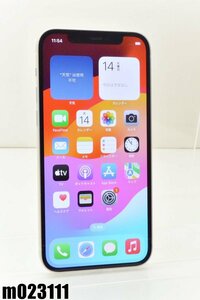 白ロム SIMフリー docomo SIMロック解除済 Apple iPhone12 128GB iOS17.4.1 ホワイト MGHV3J/A 初期化済 【m023111】