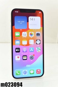 白ロム SIMフリー docomo SIMロック解除済 Apple iPhone12 128GB iOS17.4.1 ホワイト MGHV3J/A 初期化済 【m023094】