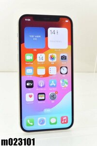 白ロム SIMフリー docomo SIMロック解除済 Apple iPhone12 128GB iOS17.4.1 ホワイト MGHV3J/A 初期化済 【m023101】