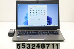 【ジャンク品】東芝 dynabook R63/M Core i5 8250U 1.6GHz/8GB/256GB(SSD)/13.3W/FWXGA(1366x768)/Win11 バッテリー膨張 【553248711】