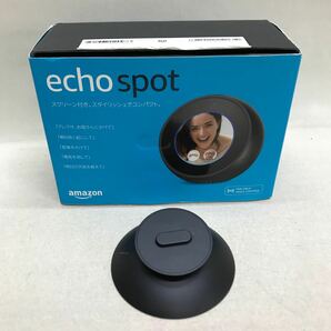 【3S11-099】送料無料 ジャンク Amazon echo spot VN94DQ 専用台付き 本体通電確認のみの画像1