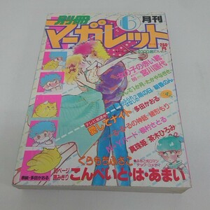 月刊 別冊マーガレット 1983年6月号 昭和 くらもちふさこ 宮川匡代 多田かおる 緒形もり 槇村さとる 茶木ひろみ 朝香のん