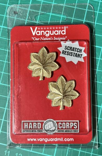 米軍　階級章　少佐　未使用未開封品 アメリカ軍 Vanguard ピンバッジ