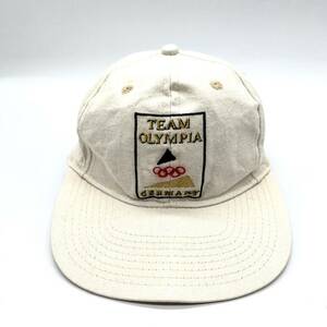 【90s】1996年 アトランタオリンピック ドイツ代表 刺繍ロゴキャップ 6パネル ストラップバック 五輪 ヴィンテージキャップ 帽子