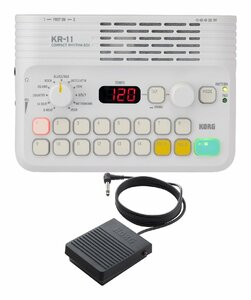 即決◆新品◆送料無料KORG KR-11+PS-3 コンパクト リズム ボックス/純正ペダルスイッチ/PS-3付 ドンカマチック