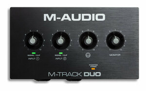 即決◆新品◆送料無料M-Audio M-Track Duo コンボ入力2系統 ファンタム電源搭載 48-KHz 2チャンネル USBオーディオインターフェース