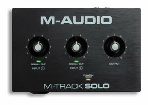  prompt decision * new goods * free shipping M-Audio M-Track Solo combo input fan tam power supply installing 48-KHz 2 channel USB audio interface 