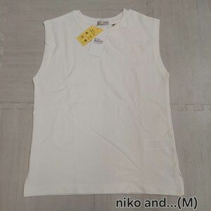 niko and… BASICニコアンド・ノースリーブ Tシャツ・UVカット・サイズM・新品