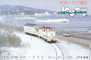 オホーツク流氷ノロッコ号　JR北海道オレンジカード
