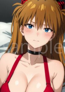 AA282 アスカ ラングレー asuka あすか エヴァンゲリオン EVA アニメ 同人 美少女 イラスト A4 ポスター 高画質 光沢紙 6色刷