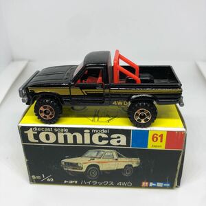  Tomica made in Japan black box 61 Toyota Hilux 4WD that time thing out of print 