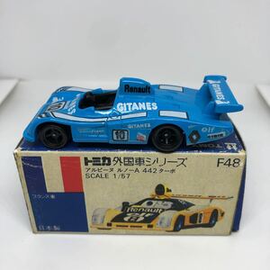  Tomica made in Japan blue box F48 alpine Renault A 442 turbo that time thing out of print 