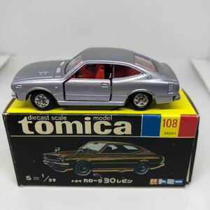  Tomica сделано в Японии чёрный коробка 108 Toyota Corolla 30rebi подлинная вещь распроданный 