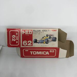  Tomica made in Japan red box empty box 64 Williams Honda F-1 that time thing out of print 