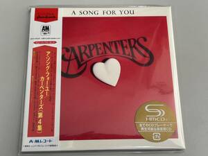 ★[240501-16MA]《CD》カーペンターズ/CARPENTERS/A SONG FOR YOU/ア・ソング・フォー・ユー/第４集/SHM-CD/初回生産限定/紙ジャケット