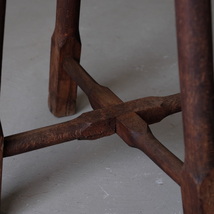 03082 ブナ材 古い丸椅子 / スツール チェア 古家具 古道具 アンティーク ヴィンテージ 昭和レトロ_画像8