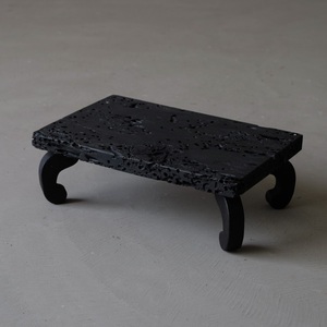 03092 虫食い板の花台 / 展示台 テーブル オブジェ アート 芸術 古道具 アンティーク