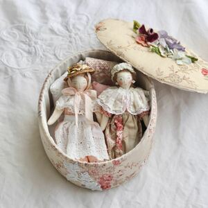 [B]la fossette pocket fo set san . flower box miniature doll soft toy hand made doll doll house 