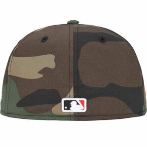 新品未使用 Supreme MLB Teames Box Logo New Era Cap Woodland Camo 7 5/8の画像2