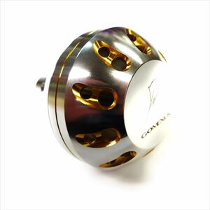 アルミ45mm 銀銀金 ゴメクサス ハンドル ノブ シマノB ダイワL(要950open1) 5mmタイプ　B45SRSRGD-G