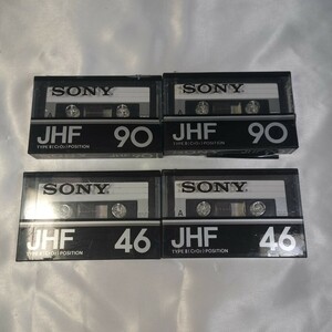  unused unopened Hi Posi 4ps.@[ JHF46×2 ][ JHF90×2 ] cassette tape / Sony SONY/ high position /46 minute 90 minute 