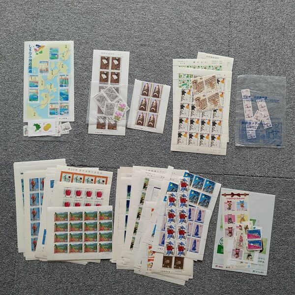 【全て未使用】記念切手シート＆バラ　41,220円分