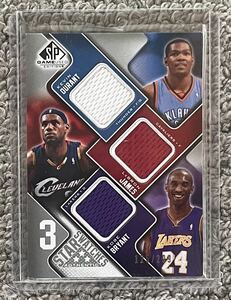  popular! rare![Kobe Bryant / Lebron James/Kevin Durant] 2009-10Upper Deck SP Game Used 3star swatches 299 sheets limitation 