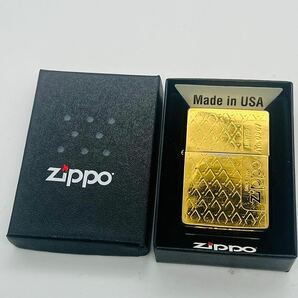 ZIPPO フラットトップ ヴィンテージ レプリカ 1993年製 ゴールド 金色 限定 シリアルナンバー入り ジッポー ジッポ オイルライターの画像7