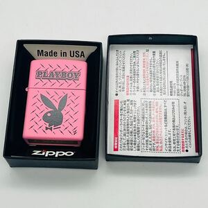 未使用 ZIPPO PLAYBOY ピンク色 プレイボーイ ジッポー ジッポ オイルライター 